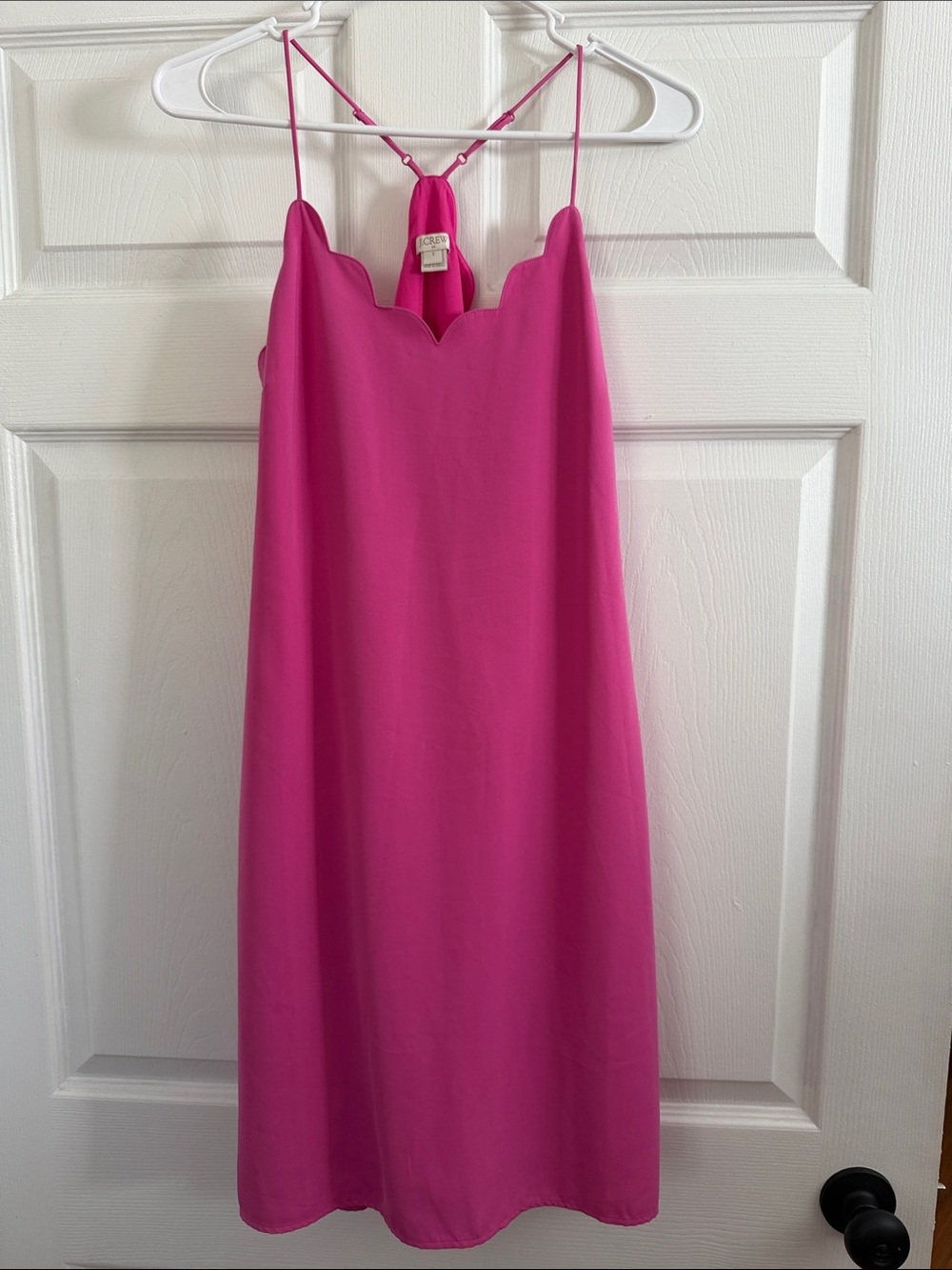 J. Crew Scalloped Slip Mini Dress